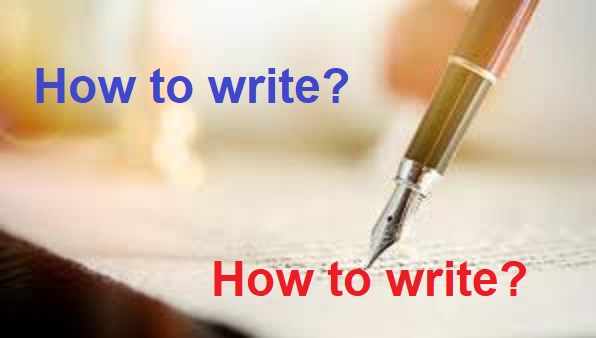How to write?
